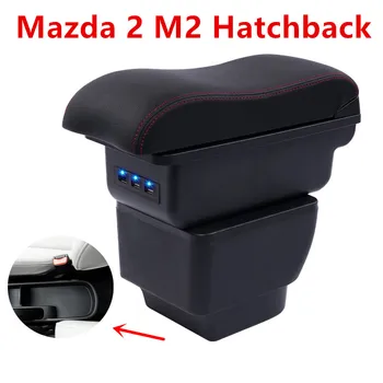 Už Mazda 2 M2 Hečbekas porankiu lauke centrinė Parduotuvė turinio Saugojimo dėžutė su puodelio laikiklis peleninė USB sąsaja