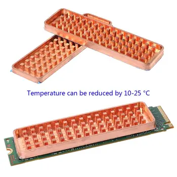 Vario NVME M. 2 Šilumos kriaukle 2280 SSD Metalo Lakštų Šilumos Laidumo Silicio Plokštelių Aušinimo Ventiliatorius M2 Heatsink