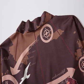 Vyrai Japonų Kimono Vyrų Spausdinti Azijos Kimono Cosplay Kostiumų Viršų Paplūdimio Plonas Atsitiktinis Kailis Apsauga Nuo Saulės, Marškinėlius Kimono Yukata Cardigan