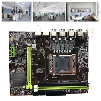 X79 LGA1356 DDR3 Plokštė Paramos REG ECC Serverio Atminties Xeon E5 Procesorius Dual Channel PCI-E