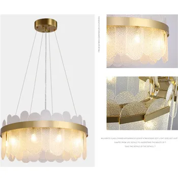 Šiaurės šalių interjero LED modernių stiklo sietynas, vidaus apdaila, namo apšvietimas kūrybinis dizainas kambarį miegamojo lempa / AC 220V