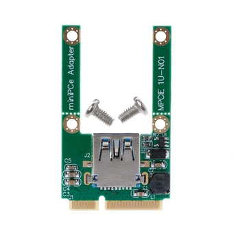 1 Rinkinys Mini PCI-E ir PCI-Express Card USB 2.0 Male Konverteris Adapterio plokštę