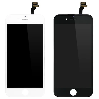 10vnt/Daug Garantija AAA iPhone 6 plus LCD 6S Plus Ekranas Jutiklinis Ekranas skaitmeninis keitiklis Asamblėjos Juoda Balta Nėra Negyvų Pikselių LCD
