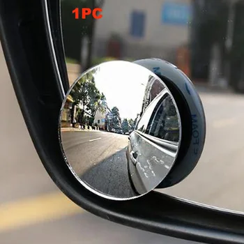 1pc 360 Laipsnių Plataus Kampo Veidrodis Automobilio galinio vaizdo Atbulinės eigos Pagalbiniai aklojoje Veidrodžių Išgaubto Stiklo Frameless Automobilio Galinio vaizdo Veidrodėlis