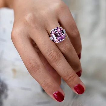 2020 Mados Prekės ženklo Didelis AAAAA+ Cirkonis Vestuvių Žiedai Moterų Aukščiausios Kokybės Moteriška Prabanga Sidabro Spalvos Žiedas Papuošalai Mergaitėms