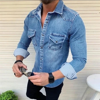 2020 naujas vyrų džinsinis švarkelis, striukė aukštos kokybės atsitiktinis gatvės striukė mados tendencija jaunimo autentiški vyriški drabužiai