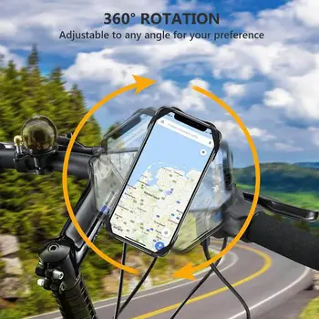 360 Laipsnių Pasukti Universalus Dviratis Elektrinis Automobilis Mount Motociklo Mobiliojo Telefono Stovas Navigacijos Laikiklis Laikiklis