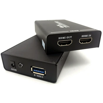 4K 2K HDMI USB 3.0 Filmavimo Kortelę PS4, Wii Pereiti Žaidimą Live Žaidimo Vaizdo Transliacija