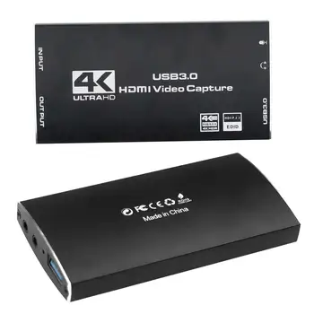 4K HDMI USB 3.0 Filmavimo Kortelės Dongle 1080P 60fps HD Vaizdo įrašymas Grabber Už OBS Užfiksuoti Žaidimas Žaidimas Užfiksuoti Kortelės Gyventi