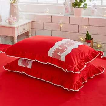 4Pcs Plisuotos nėrinių Princesė stiliaus prabangus patalynės komplektai karalienė king size antklode padengti nustatyti lova sijonas nustatyti užvalkalas patalyne