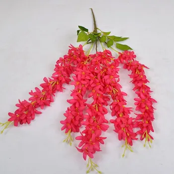 5 Filialo Alyvinė Dirbtinių Gėlių Vynuogių Girliandą Vestuvių Apdailos Lubų Gėlių Rekvizitai Flores Artificiales Para Decoracion Hogar
