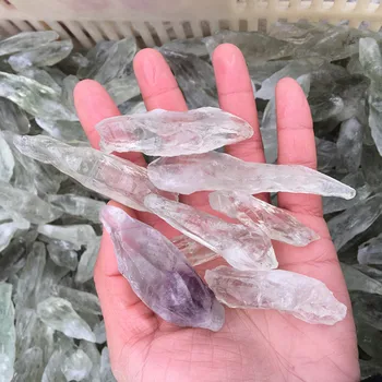 5vnt natūralių ekologiškų kvarco kristalo lazdelė, reiki meditacija gijimą, kristalai, brangakmenio wicca roko, 