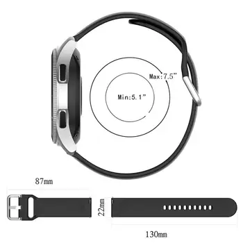 7 Spalvų Minkšto Silikono Žiūrėti Dirželis Xiaomi Haylou Saulės Smart Žiūrėti Pakeitimo Apyrankė Patogus, Kvėpuojantis Juosta 22mm