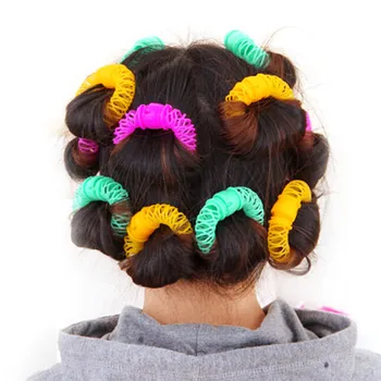 8 Vnt. Hairdress Magic Hair Curler Spiralės Garbanos Roller Spurgos Curl Plaukų Formavimo 