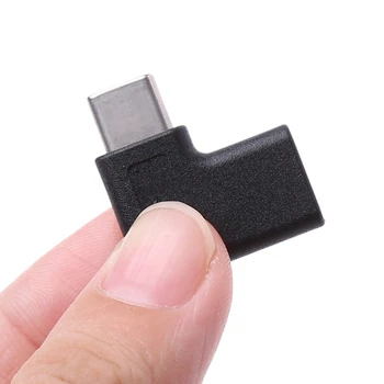 90 Laipsnių stačiu Kampu USB 3.1 C Tipo Vyrų ir Moterų USB-C Konverteris Adapteris
