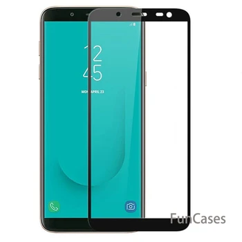 Apsauginis Stiklas Samsung Galaxy J6 J 6 2018 Pilnas draudimas Screen Protector Atveju 