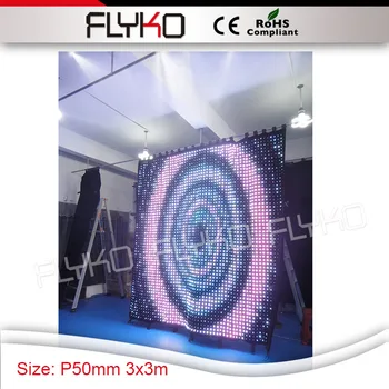 Aukštos kokybės lankstus patalpų P5 pigių led vaizdo siena su RGB spalvų ir nemirksi poveikis