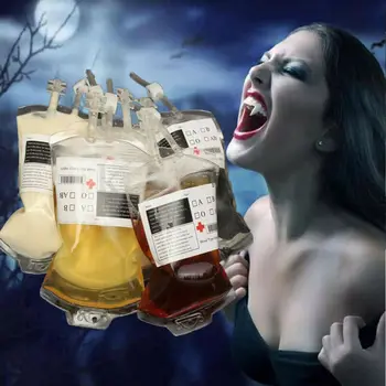 Daugkartinio Naudojimo Kraujo Energy Drink Maišelį Helovinas Dėklas Rekvizitai Vampyras Baisu Cosplay Įrankis Bako Apdaila