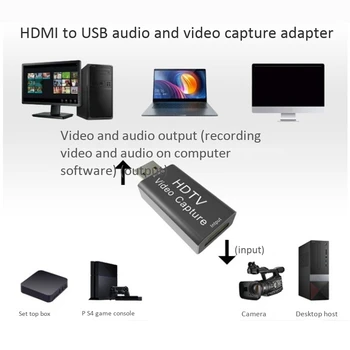 HDMI, USB Video Capture Card HD Diktofonas, Vaizdo Transliacija Telefono Žaidimas, Video, SPECIALIEJI Žaidimas Live
