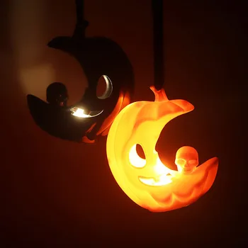 Helovinas žvakių šviesos dvasia Moliūgų Antkapio Šviesos festivalis apdailos rekvizitai baisu kaukolė šviesos Siaubo Rekvizitai festivalis prekes