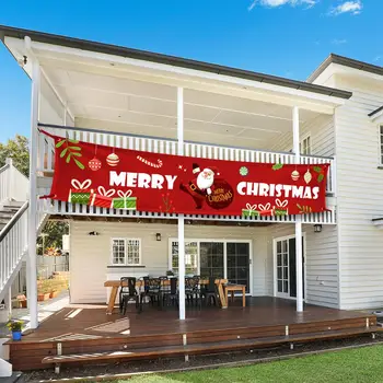 Kalėdų Banners Santa Claus Lauko Dekoracija Namuose Kalėdos Navidad Noel Oksfordo Audinio Naujųjų Metų 2021