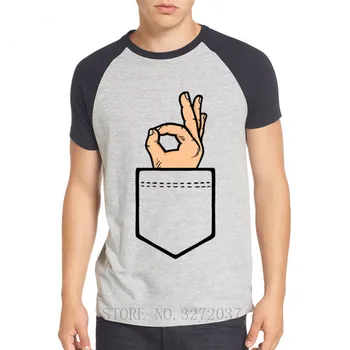 Kišenėje Gerai, Pasirašyti Vyrų T-Shirt Netikrą Kišenėje Gerai Vertus, Kūrybinis Dizainas Paprastas Shirt Mens trumpas rankovės Marškinėliai Viršų