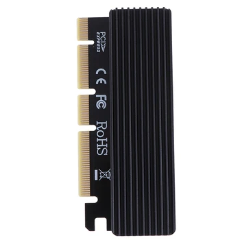 M. 2 NVMe SSD Adapteris M2 PCIE 3.0 X16 Valdiklio plokštė Klavišą M Interface Card 1Pc