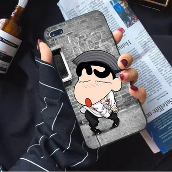 Mielas Animacinių filmų crayou shin chan Minkštas telefono dėklas skirtas iphone 7 8 6s 6 plus 11 pro XS max padengti x xr 5s se 5 shell 