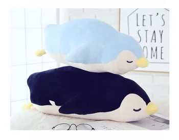 Naujas animacijos minkštas pliušinis pingvinas džiugu žaislas gyvūnų kawaii pagalvę lėlės purus milžinišką vaikų žaislai