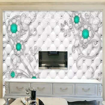 Naujas Custom 3D Didelės Freskos Tapetai trimatis šviežių daisy jewelryy vaikų kambarys, TV Foną gyvenimo Miegamasis