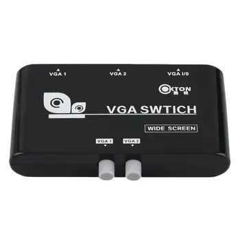 Naujas Originalus 2 In 1 Out VGA/SVGA Vadovas Bendrinimo ekranėlyje Switcher Langelį LCD PC Didmeninė dropshipping