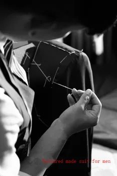 Pagal užsakymą pagaminti Jaunikis BlackTuxedos vyriški Vestuvių Kostiumai vėliau kaip kailis ziajać dizaino rūmuose terno šalies prom kostiumas(Striukė+Kelnės+liemenė+Kaklaraištis)