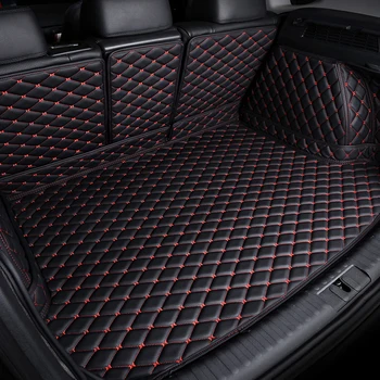 Pasirinktinis tilptų Automobilio bagažo skyriaus kilimėliai Linijinių krovinių for Land Rover Discovery 3/4 LR3/4 Sporto Freelander 2 6D automobilių stiliaus kilimėlių, kilimų, grindų lin