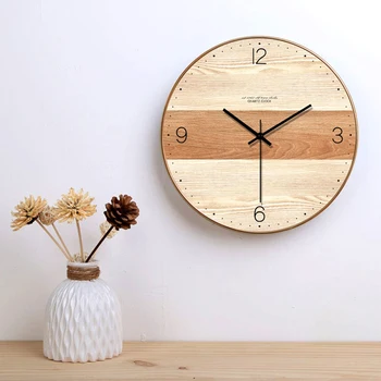 SAFEBET sieninis laikrodis medienos klasikinis tylus Sieninis Laikrodis Modernus Dizainas, Laikrodžiai, Namų Dekoro, Virtuvės Žiūrėti skaitmeninę Shabby Chic Meno 4B29