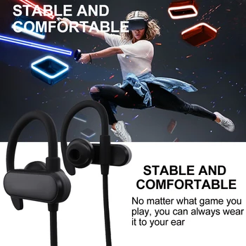 Stereofoninis Garsas, Triukšmą Slopinantis Audio In Ear Ausinių Priedai, Nešiojamų VR Ausines Žaidimų Laidinio Ausinės ABS Quest