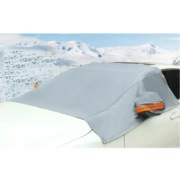 Universalus Automobilių Stiklų Sniego Danga Sunkvežimis Ledo Gynėjas Sun Shield Pilka