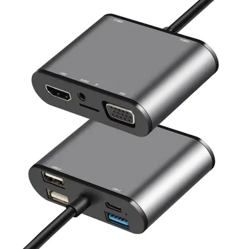 USB C Hub Multiport Dongle,8 1 USB C iki HDMI suderinamus Multiport Adapteris, Suderinamas su PC Multi-funkcija Pratęsimo