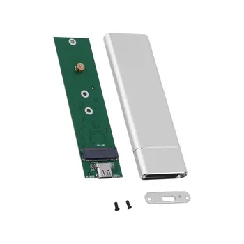 Valstybės Ratai Atveju Kietojo Disko Dėžutė USB 3.1 Tipo c iki 2 M. NGFF Lauke M. 2 SSD Tipo C Kietojo Disko Gaubto Talpyklos Lašas Laivybos