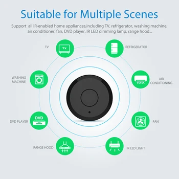 Wifi Smart infraraudonųjų Spindulių Nuotolinio valdymo pultelis Suderinamas su Alexa 