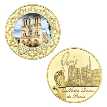 WR Prancūzija Notre-Dame De Paris Aukso Kolekcines, Monetas, Monetų Laikiklis Iššūkis Monetos pirmąjį Medalį Suvenyrai, Dovanos Dropshipping